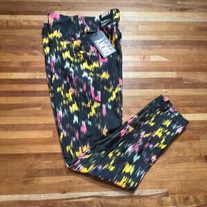 Dkny Sport Printed High-Waist 7/8 Leggings - Currant Light Trace M